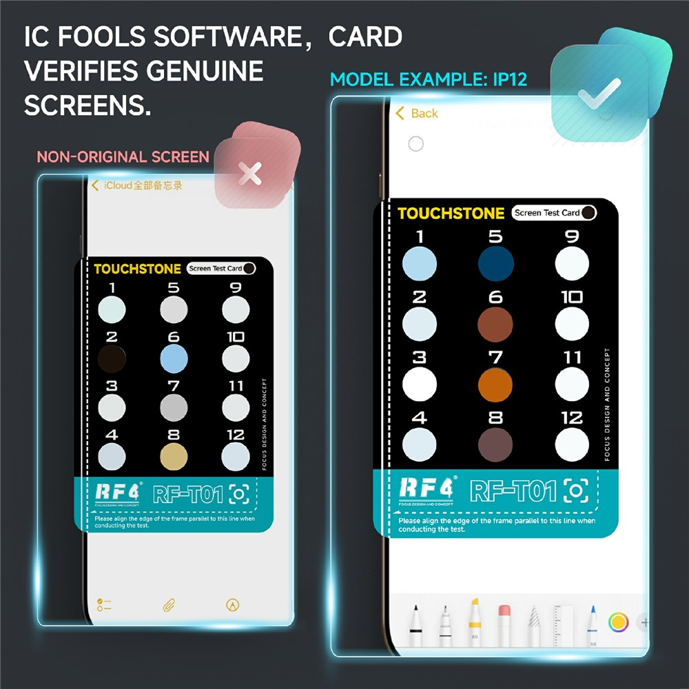 Tester za polarizaciju ekrana RF4 RF-T01 za Apple iPhone 12 - 17 serije