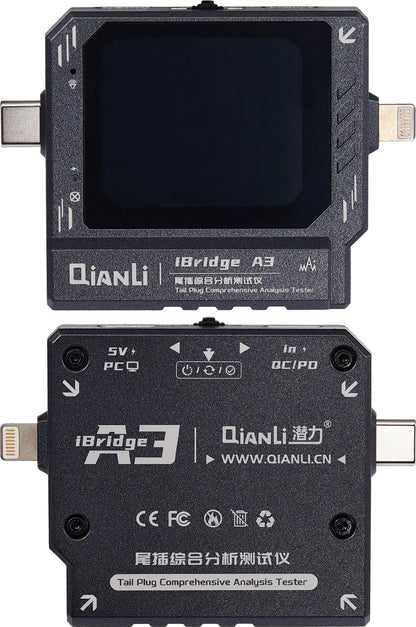 Tester Service QIANLI iBridge A3, Lightning (8Pinova) / USB-C (24Pinova)