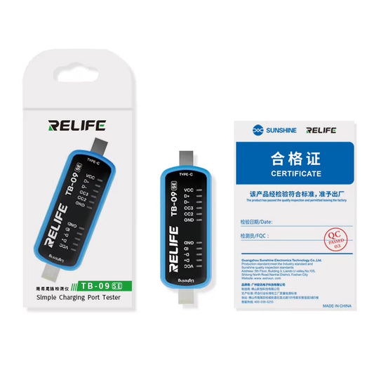 Tester Servis Relife TB-09 SE, Lightning / USB-C