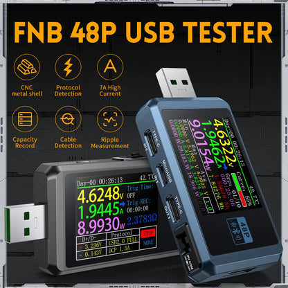 Tester napona Fnirsi FNB48P, 156W, 24V