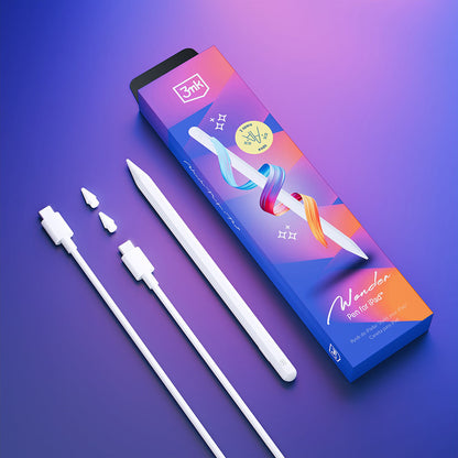 Touch Pen 3MK Wonder za Apple iPad, Aktivna Verzija, Bela