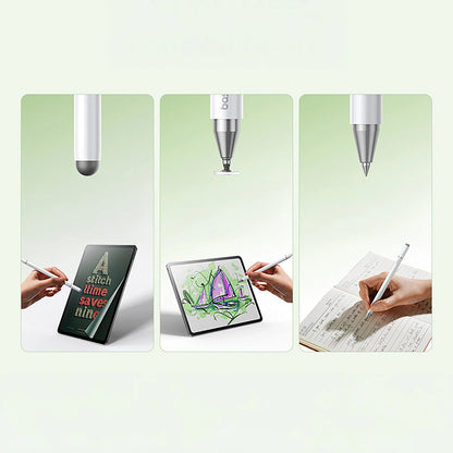 Touch Pen Baseus Smooth Writing 3 Magnetic 3in1 Series, Pasivna Verzija, Bela P80080804213-00