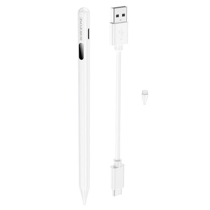 Touch Pen Borofone BG101 za Apple iPad seriju, Aktivna verzija, Bela