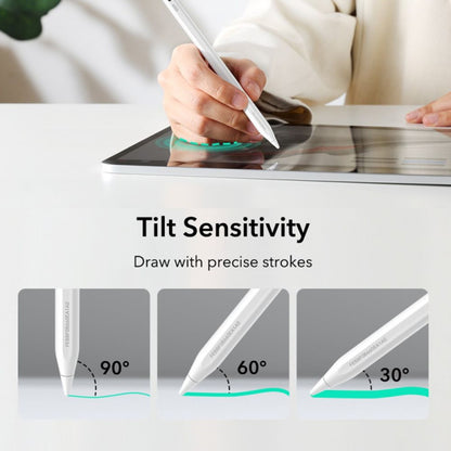 Touch Pen ESR Geo za Apple iPad, Aktivna Verzija, Bela