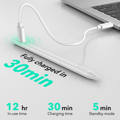 Touch Pen ESR Geo za Apple iPad, Aktivna Verzija, Bela