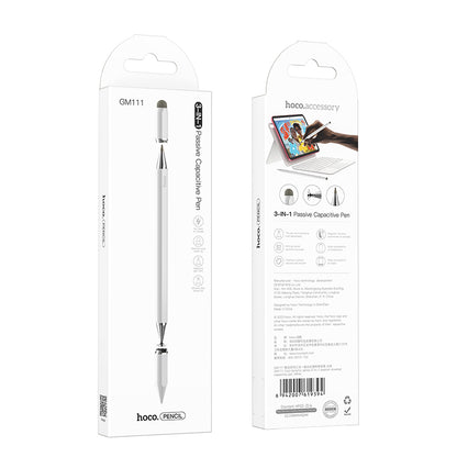Touch Pen HOCO GM111 3in1, Bela