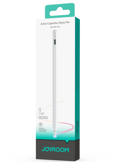 Touch Pen Joyroom JR-X15 Pro za Apple iPad, Aktivna Verzija, Bela