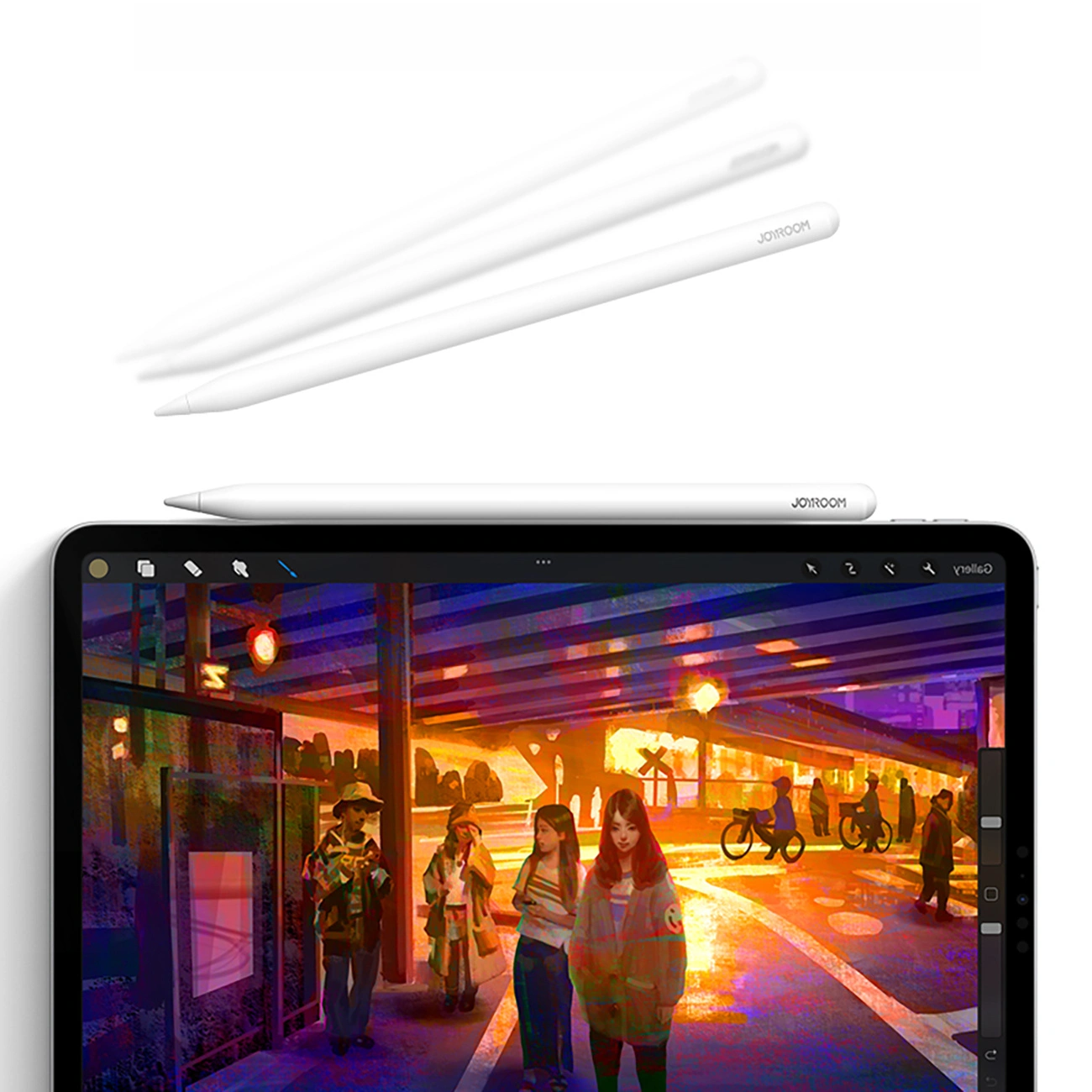 Touch Pen Joyroom JR-X9S Pro za Apple iPad, Aktivna Verzija, Bela