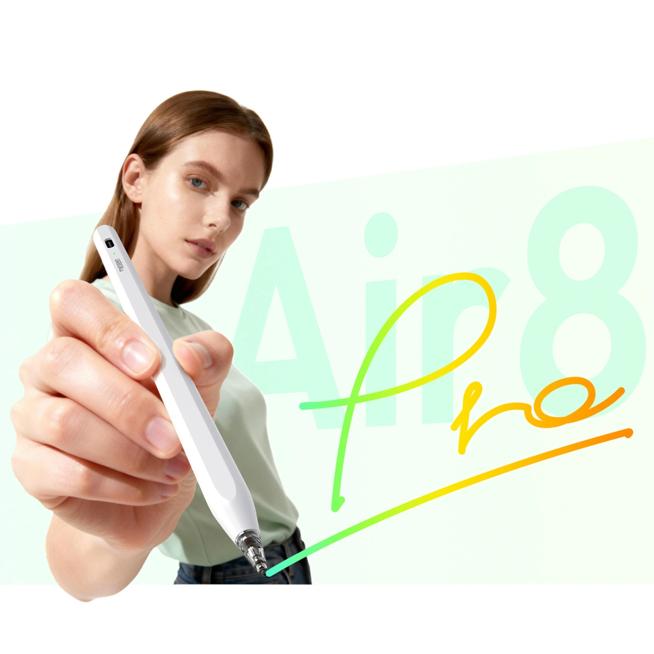 Touch Pen Metapen Air8 Pro za Apple iPad, Aktivna Verzija, Bela ME-APP172