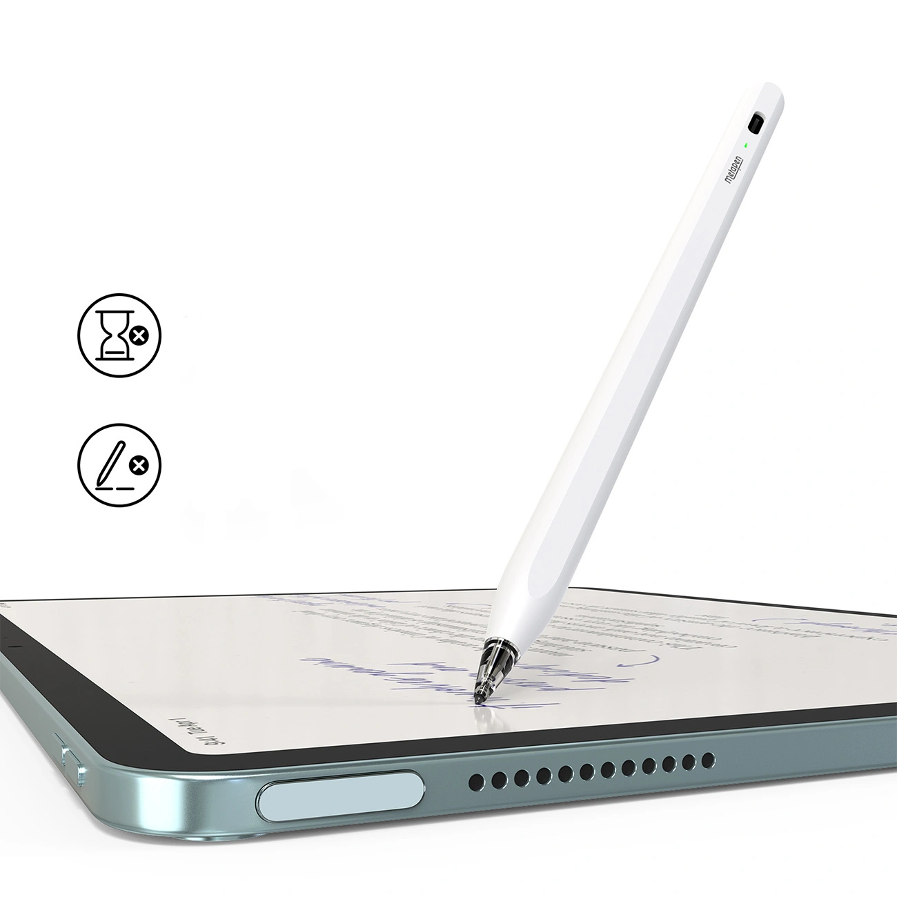 Touch Pen Metapen Air8 Pro za Apple iPad, Aktivna Verzija, Bela ME-APP172