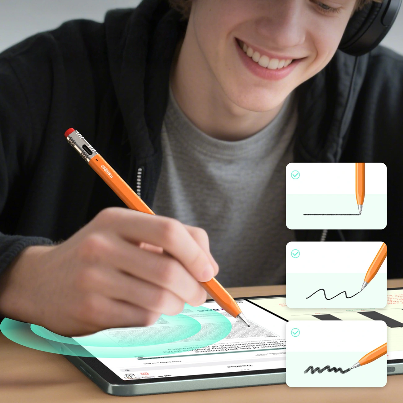 Touch Pen Metapen Air8 Pro X za Apple iPad, Aktivna Verzija, Narandžasta ME-APP172