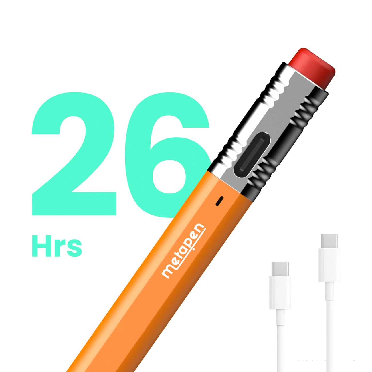 Touch Pen Metapen Air8 Pro X za Apple iPad, Aktivna Verzija, Narandžasta ME-APP172