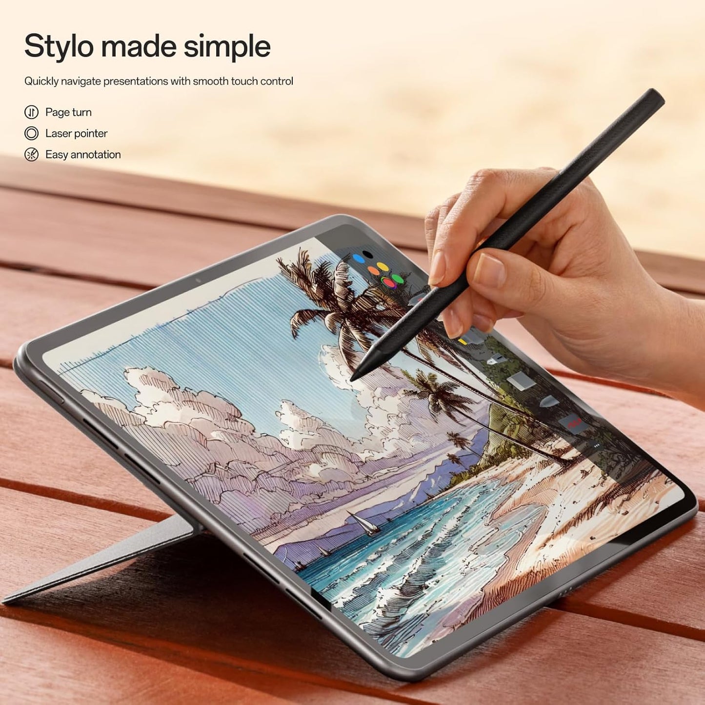 Touch Pen Stylo 2 za OnePlus Pad 3 / Pad 2 / Pad, Crna 5511100086