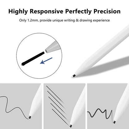 Touch Pen Techsuit A580S za Apple iPad, Aktivna Verzija, Bela