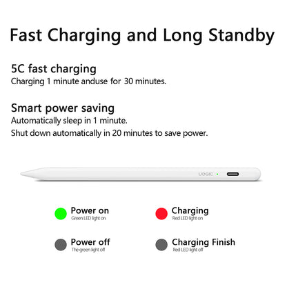 Touch Pen Techsuit AC10-CP za Apple iPad, Aktivna Verzija, Bela