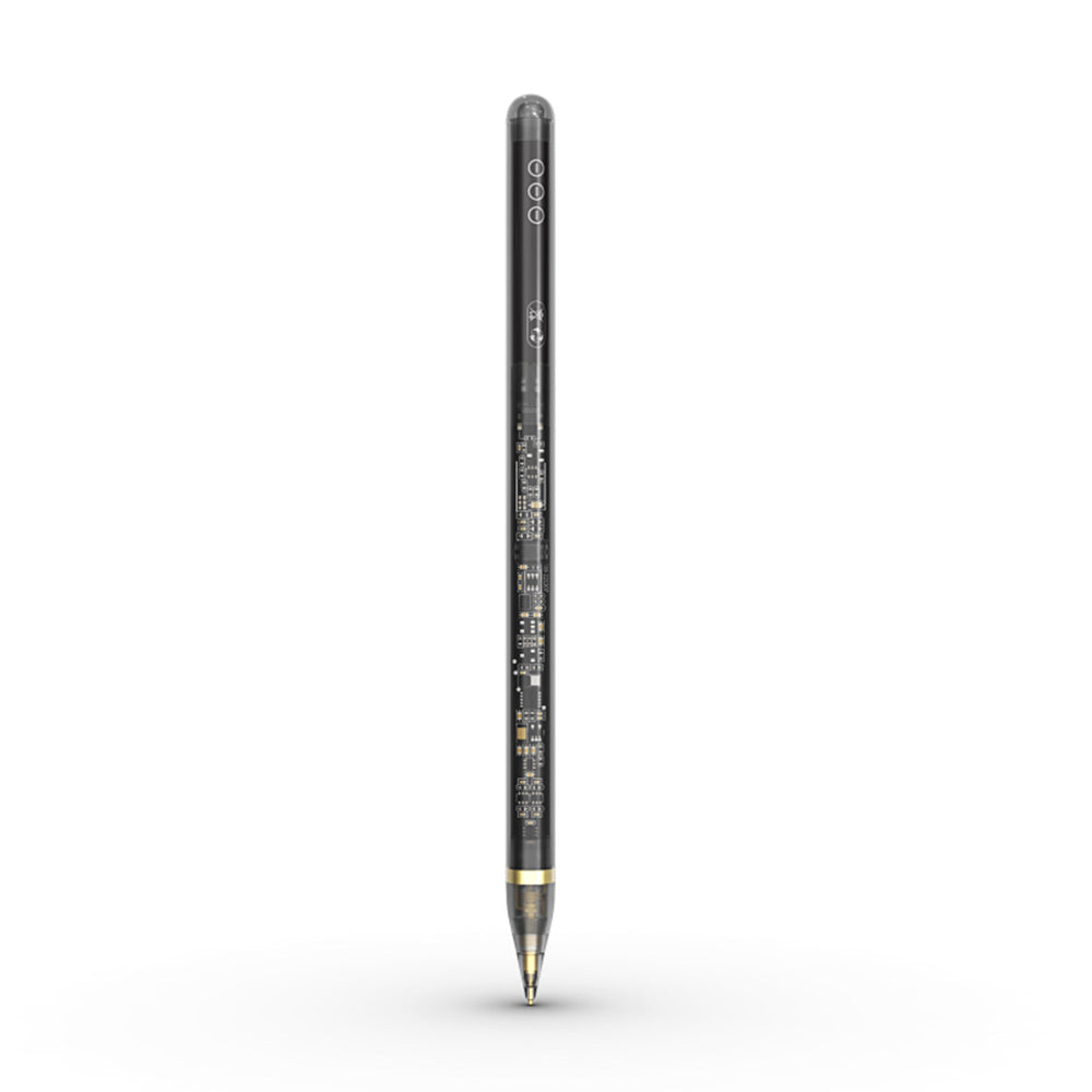 Touch Pen Techsuit C10 Pro za Apple iPad, Aktivna Verzija, Transparentno Crna
