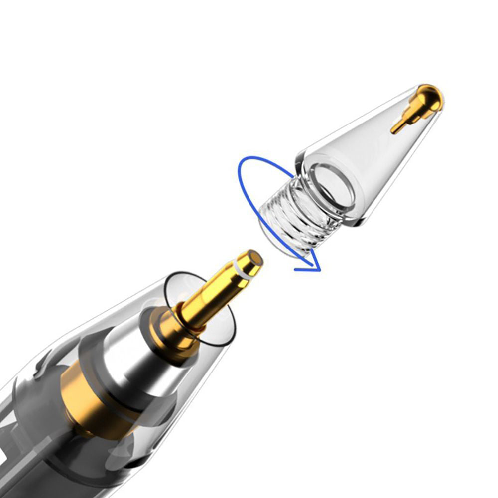 Touch Pen Techsuit C10 Pro za Apple iPad, Aktivna Verzija, Transparentno Crna