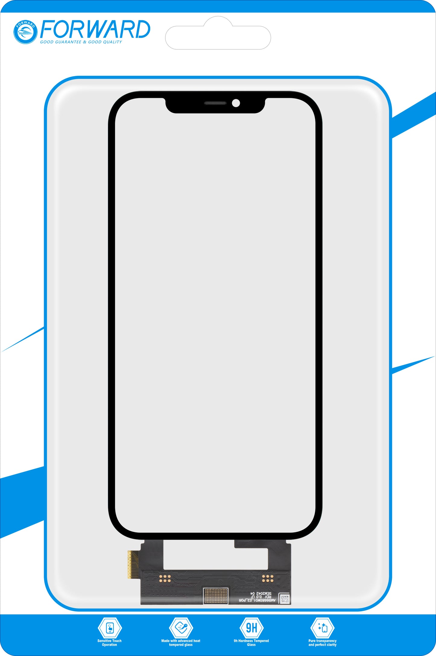 Touchscreen Forward Guard OCA za Apple iPhone 12 Pro Max, Verzija IC, Crna