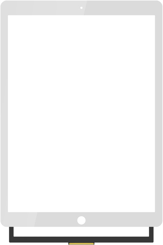 Touchscreen Forward Guard OCA za Apple iPad Pro 12.9 (2017), Bela