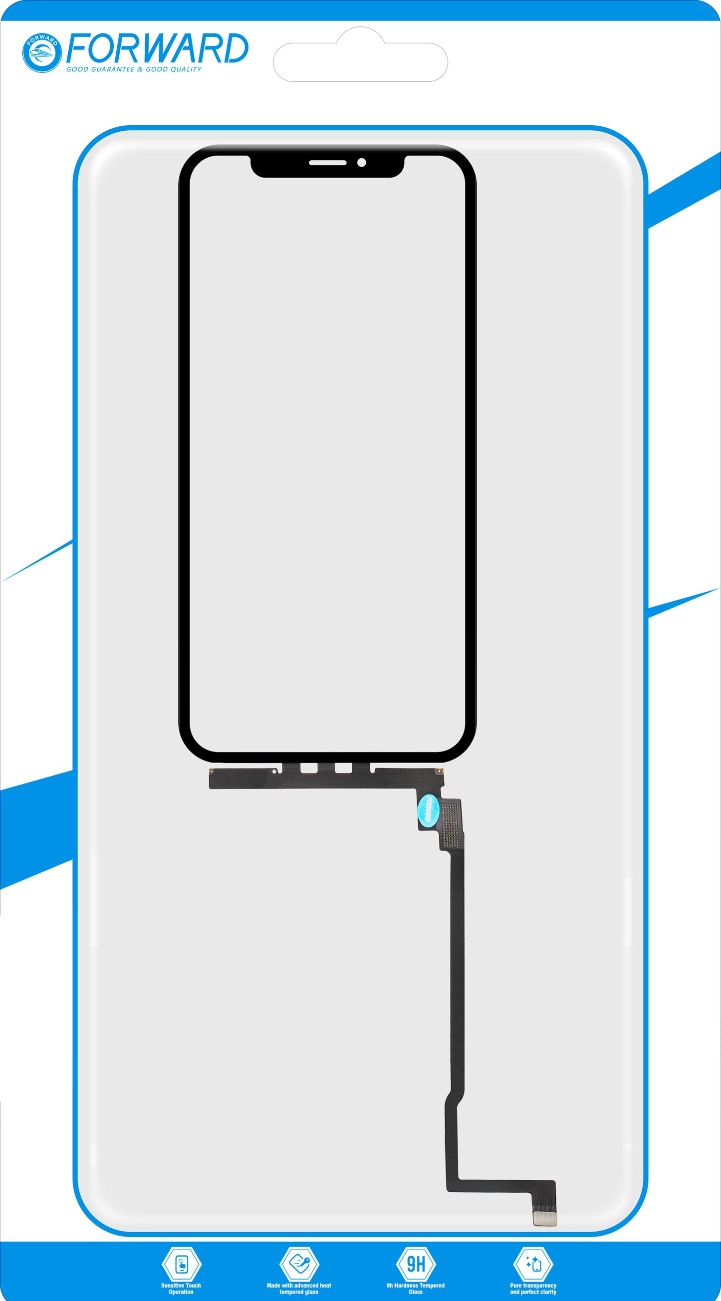 Touchscreen Forward Guard OCA za Apple iPhone 11 Pro Max, Crna