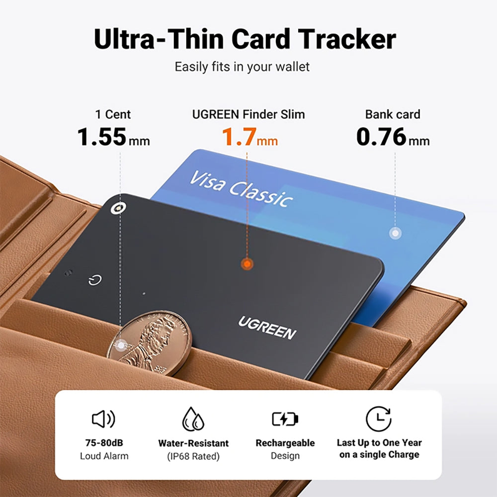 UGREEN SmartTag CM817 za iOS seriju, Crna