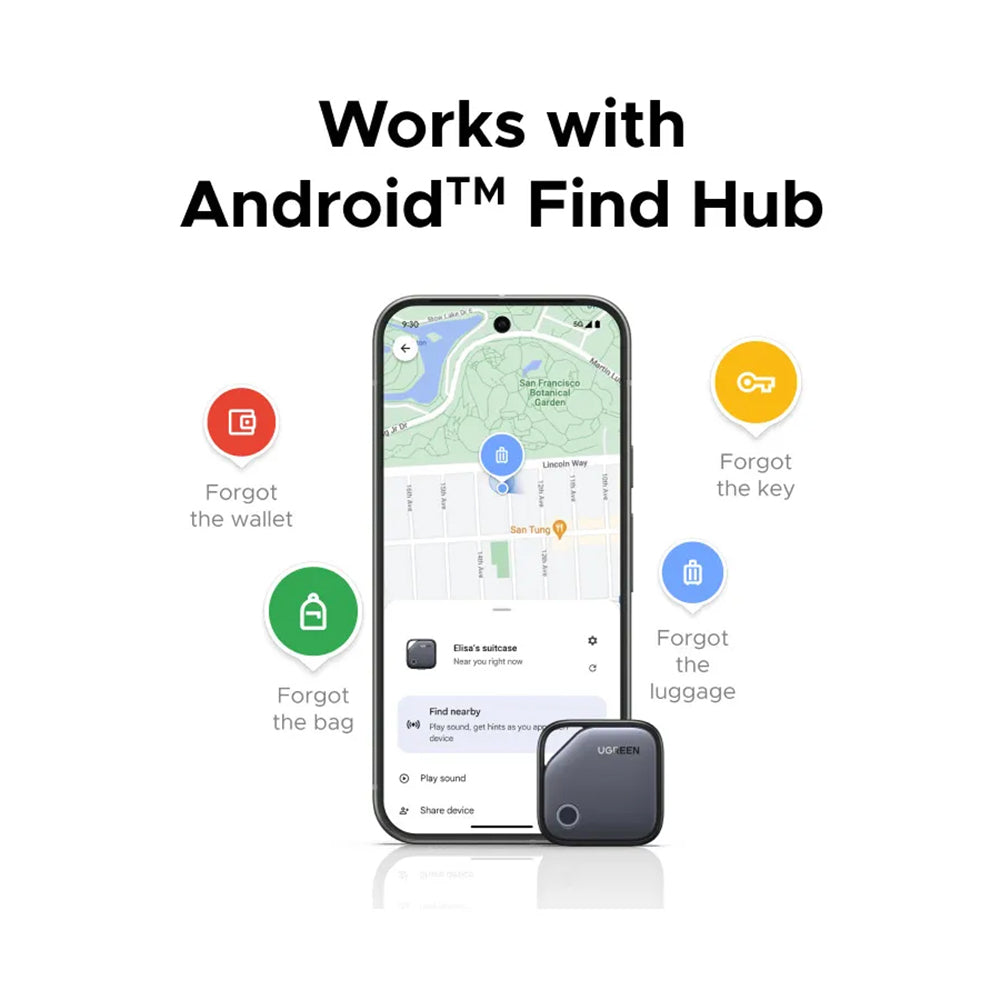 UGREEN SmartTag FineTrack za Android Series, siva