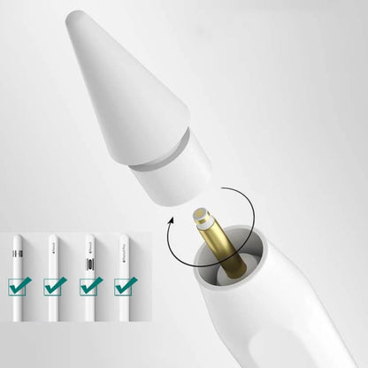 Vrh Touch Pen Tech-Protect za Apple Pencil Series, Set 4 komada, Bela