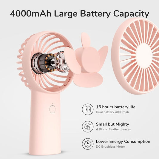 Prenosivi ventilator JisuLife FA20X, Roze