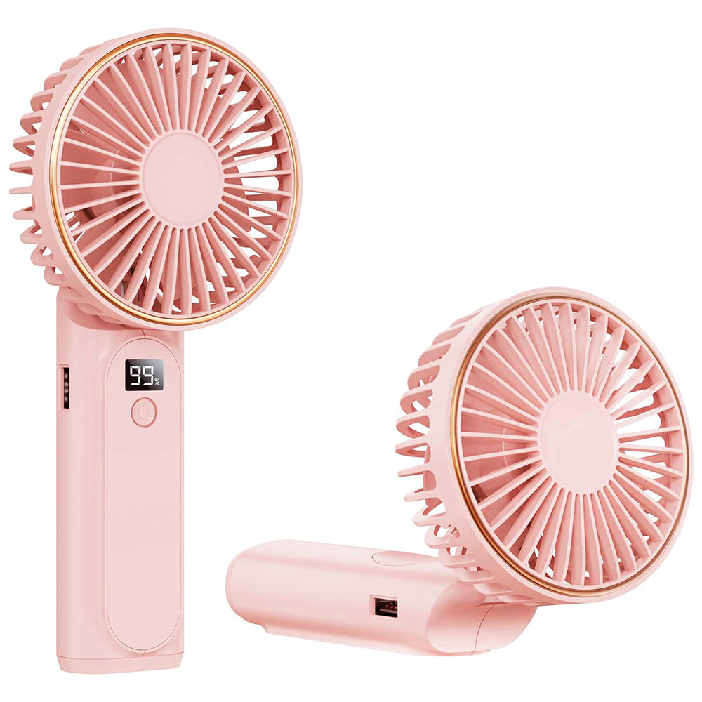 Prenosivi ventilator Techsuit M12, roze