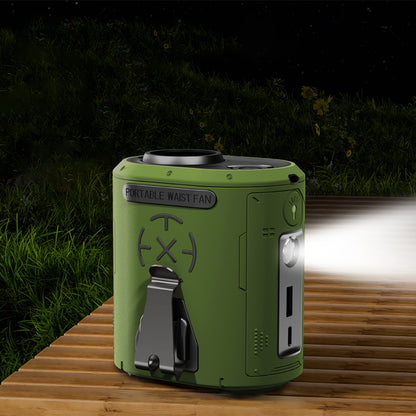 Prenosni ventilator Techsuit Z14 sa spoljnom baterijom 5000mAh, Narandžasti