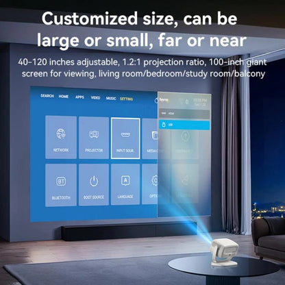 Videoprojektor Yesido TV13, 720P, 190ANSI, Android 9.0, Beli