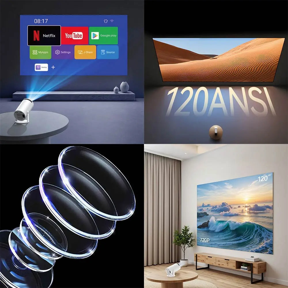 Videoprojektor Yesido TV14, 720P, 120ANSI, Beli