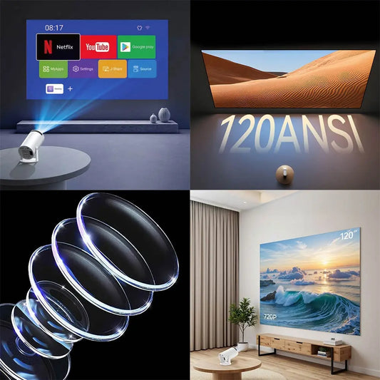 Videoprojektor Yesido TV14, 720P, 120ANSI, Beli