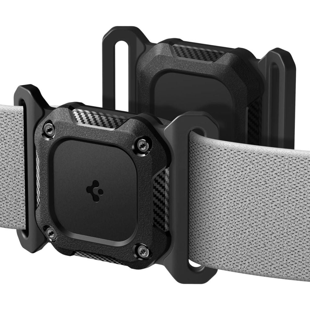Nosilac Spigen Tough Armor za Apple AirTag na ogrlici kućnog ljubimca, Crni