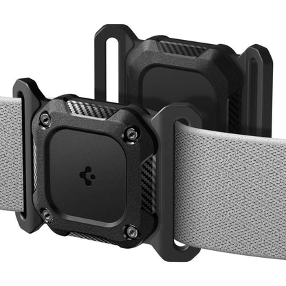 Nosilac Spigen Tough Armor za Apple AirTag na ogrlici kućnog ljubimca, Crni